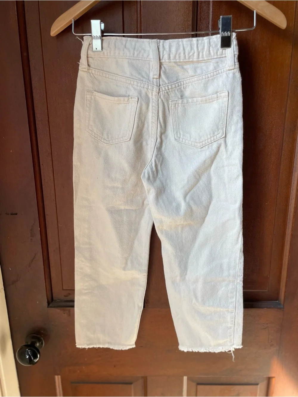Old Navy girls size 7 high rise slouchy straight jeans